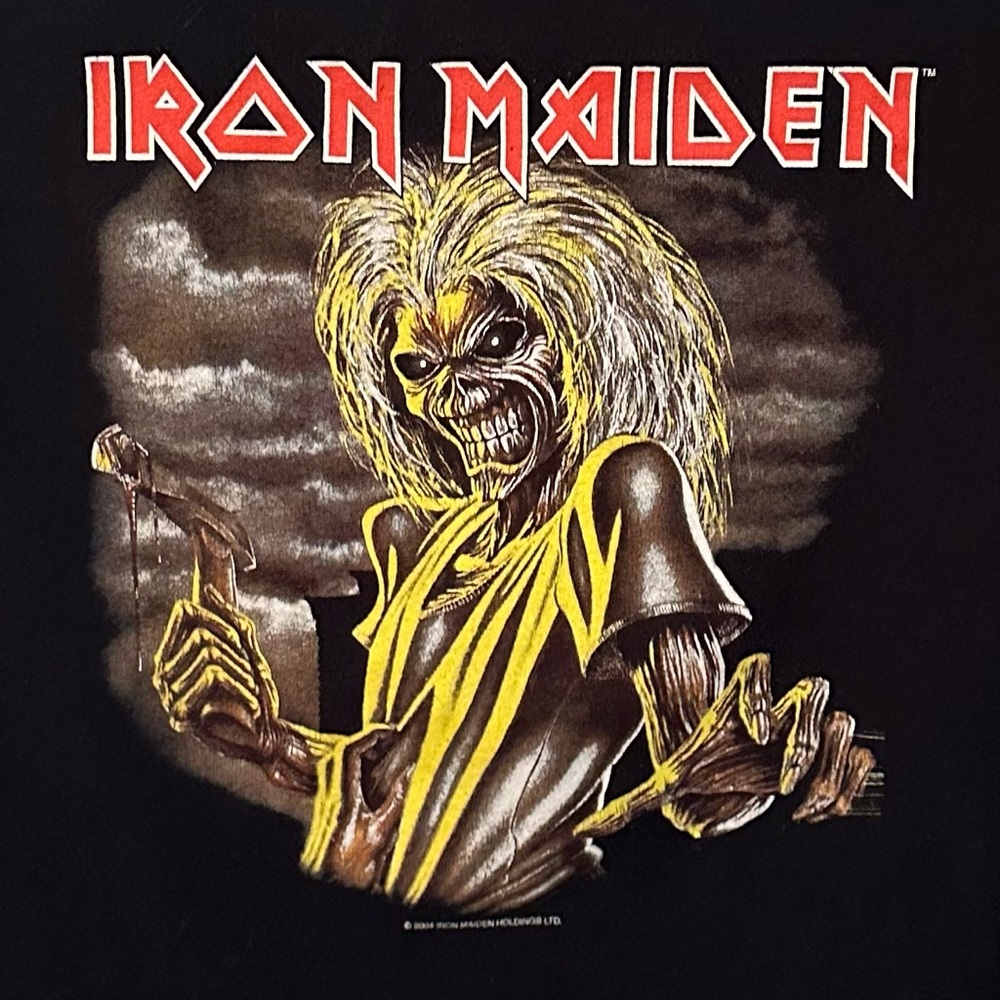 Vintage 2004 Iron Maiden Tie Shoulder Tee Size L - Picture 5 of 6